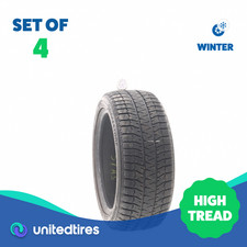 Set Of 4 Used 21550r17 Bridgestone Blizzak Ws90 Studless 95h - 1032 Set Of 4 Used 21550r17 Bridgestone Blizzak Ws90 Studless 95h - 1032