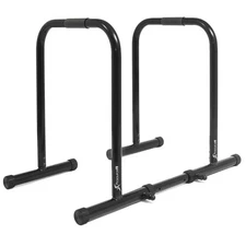 Dip Stand Station, Heavy Duty Ultimate Body Press Bar with Safety Connector f...