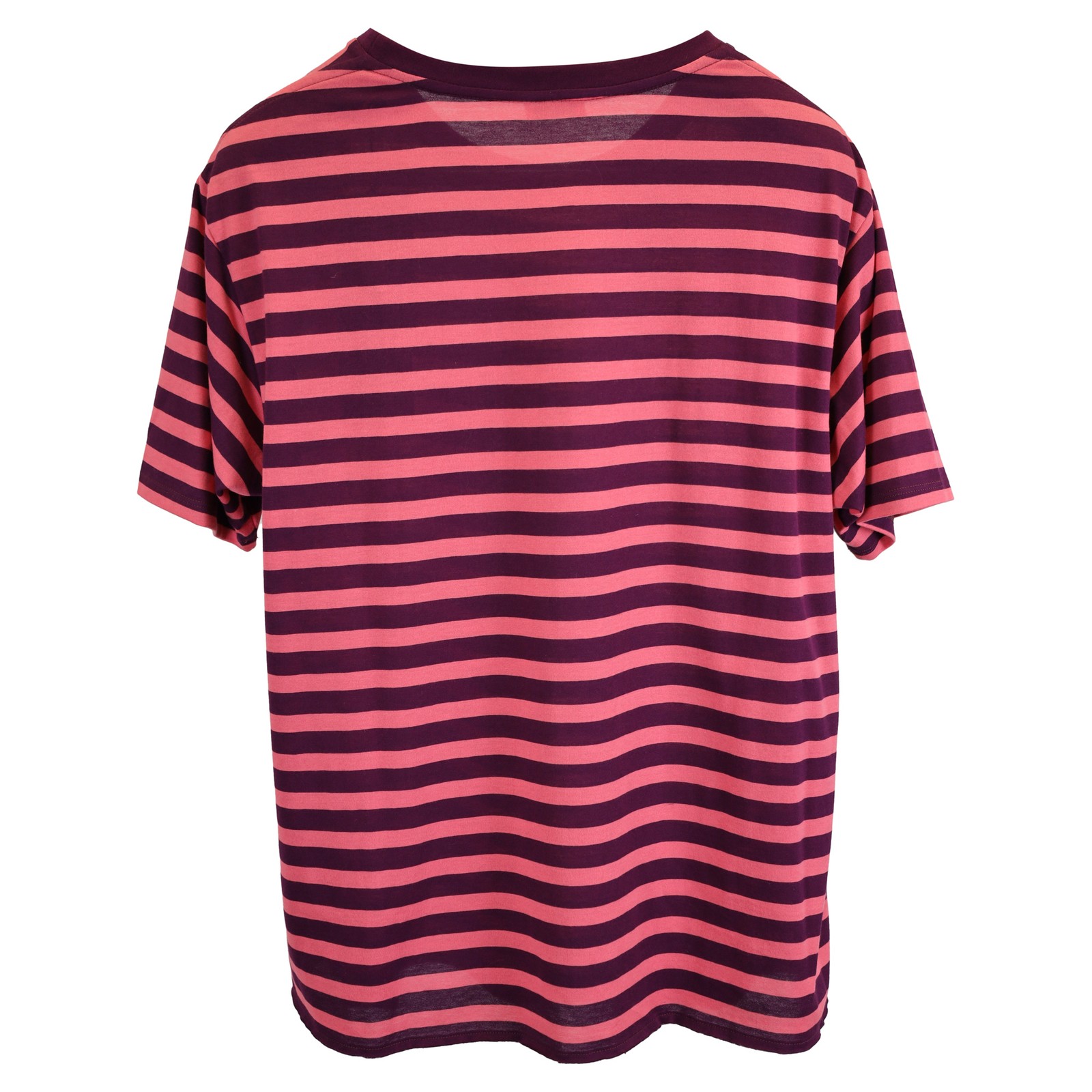 Saint Laurent T Shirt Girocollo a Righe In Cotone Uomo Multicolore Xl