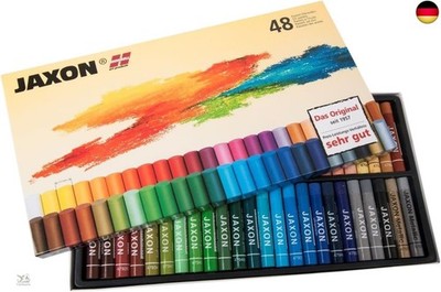 Honsell 47448 - Jaxon Ölpastellkreide, 48er Set im Kartonetui, brillante,