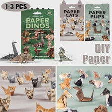 DIY Paper Cats - 50 Sheets DIY Origami Paper To Fold Cute Cat Figures Halloween