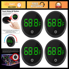 4pcs Digital Aquarium Thermometer with LED Display, Accurate Temperature  0.9 F