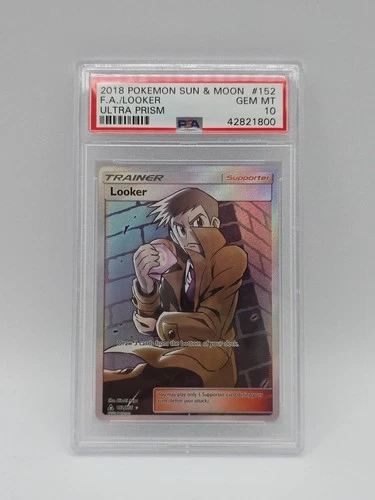 2018 Pokemon Looker #152 Ultra Prism Full Art Trainer Card PSA 10 Gem Mint