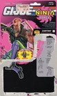 Vintage G.I.Joe Ninja Force Zartan Full Card Back Uncut File Card
