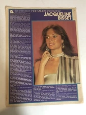 Jacqueline Bisset vintage One Page Article One Minute Interview AR1