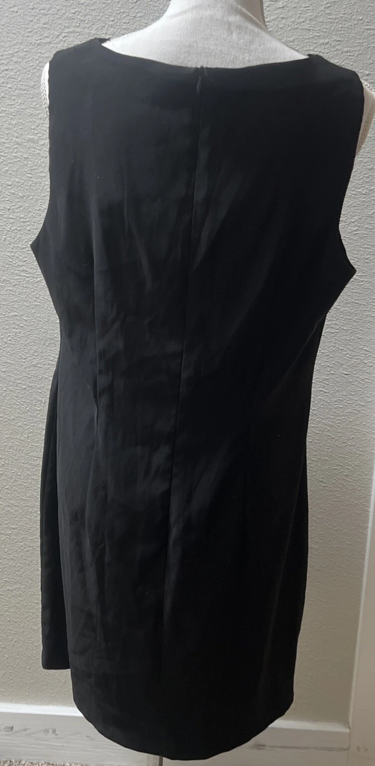 ALYX Vestito Donna Nero Vestito Tubino Senza Maniche Taglia 16