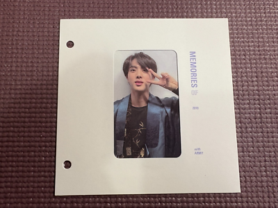 BTS memories 2018 トレカ　ジン BTS Memories Of 2018 BLU RAY Official PhotoCard Photo Card( JIN