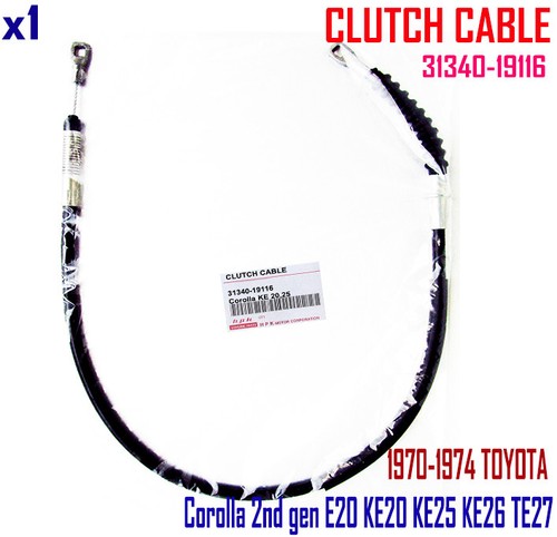 1970-1974-Toyota-Corolla-2nd-gen-E20-KE20-KE25-KE26-TE27-CLUTCH-CABLE-LING