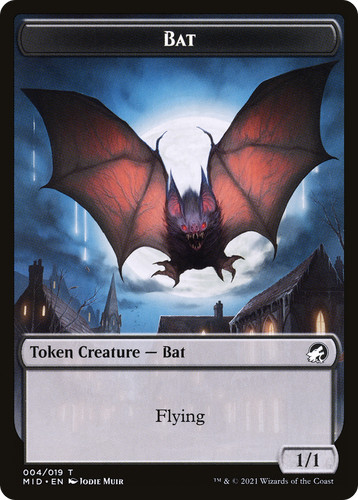 Bat Token (004) Innistrad: Midnight Hunt MID MTG Magic