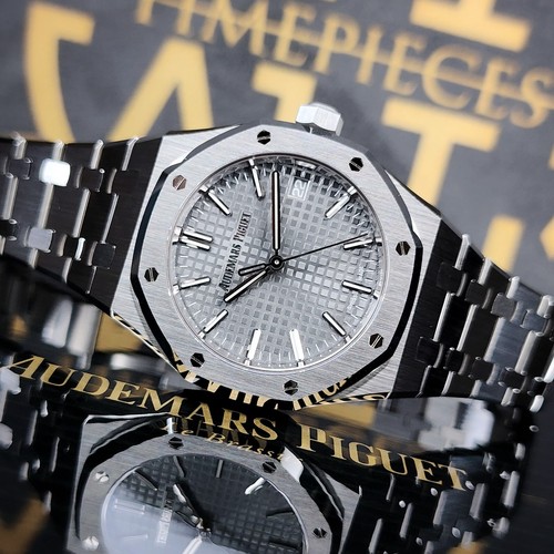 MINT AUDEMARS PIGUET ROYAL OAK 37MM GREY DIAL STAINLESS  15550...