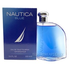 Nautica Blue 3.4 oz Eau de Toilette Spray for Men NEW IN BOX 100 AUTHENTIC
