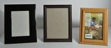 Tabletop Picture Frames Lot of 3 Framed Under Glass Varies Sizes