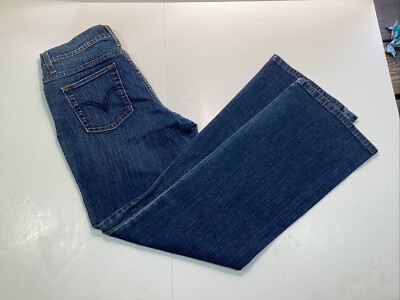 Levi's 512 Perfectly Shaping Jeans Mid Rise Boot Cut Blue 6 Short Pocket Stretch