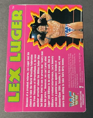 WWF (WWE) - Action Packed 1995 - #7 Lex Luger | eBay