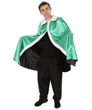 Adult Men's King's Reversible Robe Green and Black Costume HC-818