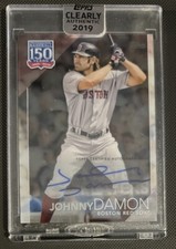 2019 Topps Clearly Authentic Baseball Johnny Damon Autograph Red Sox
