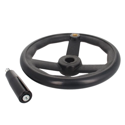 160mm*16mm*5mm 3 Spoke Hand Wheel With Revolving Handle For Milling Machine NEW - Picture 11 of 19