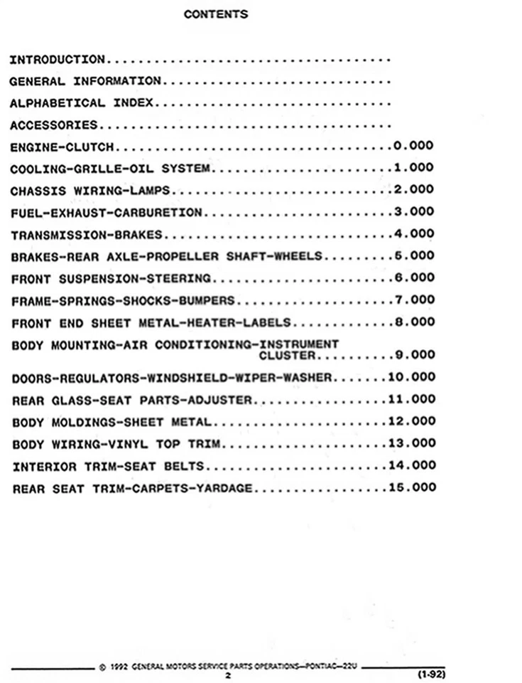 Catalogo Illustrato Di Parti Master Del 1993 Corvette Chevrolet Rilegato - Immagine 2 di 2