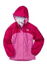 The North Face Girls Pink Resolve Reflective HyVent Waterproof Jacket Size XL