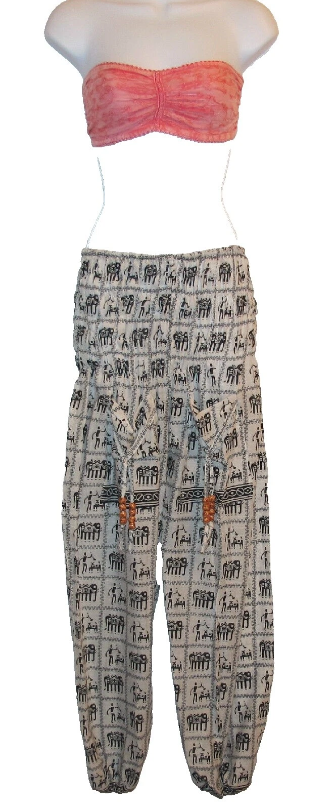 Tribal Pantalones de Algodón para Mujeres