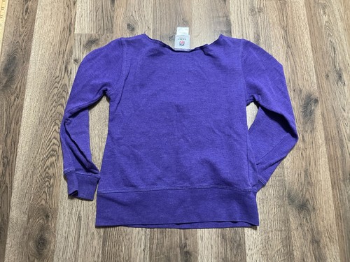 Team Apparel Shirt, Girl's Medium, Purple, Long Sleeve, NFL Minnesota Vikings - Picture 2 of 10