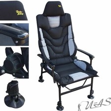 Delta Fishing XXL Luxus Aluminium Karpfen Stuhl Nierenschutz Angelstuhl Kva