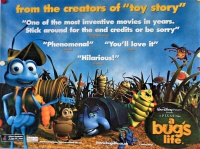A Bugs Life - Original Film Poster of the 1998 Movie 'A Bug's Life' | eBay