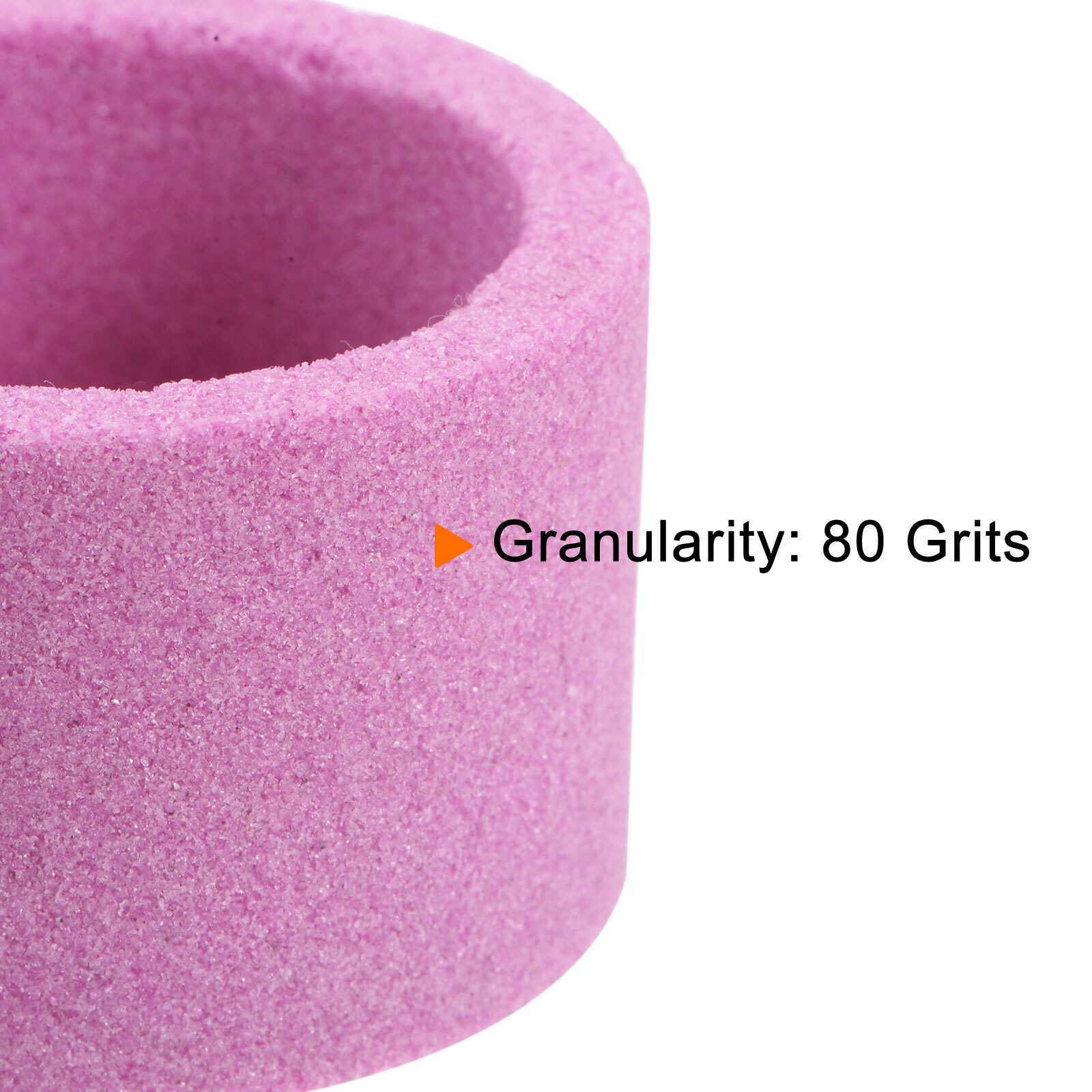 Grinding Wheel 2" 80 Grits Aluminum Oxide Cup Abrasive Wheel, Chrome