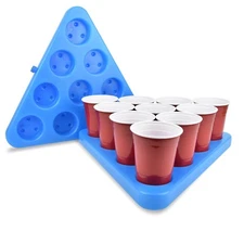 GoPong™ Freezable Beer Pong Rack - 2 Racks + 3 Balls