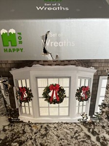 3 Christmas Wreath For Front Door Damaged !