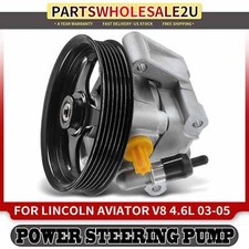 Power Steering Pump W Pulley For Lincoln Aviator 2003-20054.6l 2c5z3a696aarm