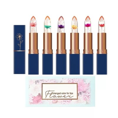 Crystal Flower Jelly Lipstick,Moisturizing Long Lasting (01#)