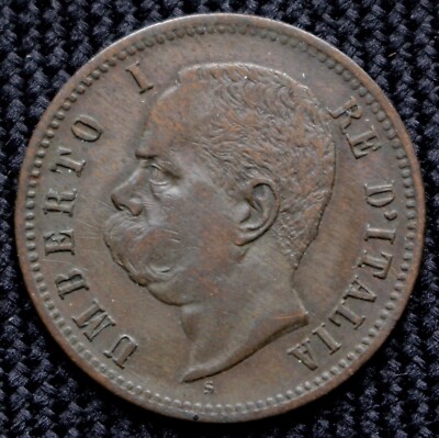 1900 R ITALY (s) - 2 CENTESIMI - COPPER - King Umberto I