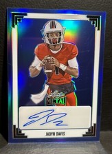 2024 Leaf Metal - #91A-JD1 - Jadyn Davis Rookie RC '91 Auto Blue