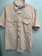 Magellan Outdoors Fish Gear Relaxed Fit Whataburger Orange Shirt Size M