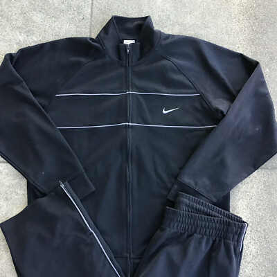 NikeSportswear Men Large Black Jacket and Pants 2-Piece Set
