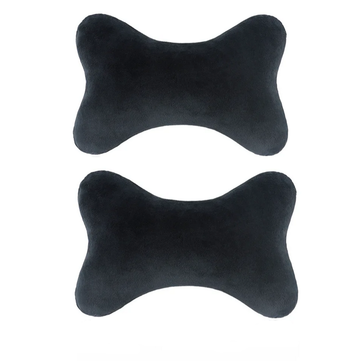 1 Pair Vehicle Seat Neck Pillow Head Support Mat Memory Foam Headrests 28x19cm