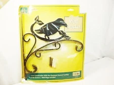 Black Plant Hanger Wall Hanging Bracket Flower Basket Bird Feeder Hook NOS  FrSh