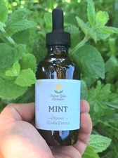 Peppermint Leaf Glycerite, Herbal Extract, Alcohol Free Tincture,Highest Quality