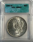 1882-O ICG MS63 Morgan Silver Dollar BLAST WHITE FREE SHIPPING