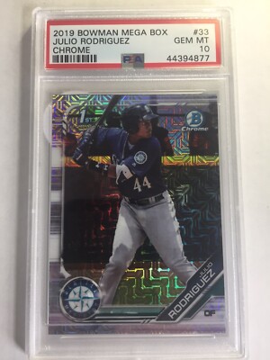 2019 Bowman Chrome Mega Mojo Refractor Julio Rodriguez PSA 10 Gem 