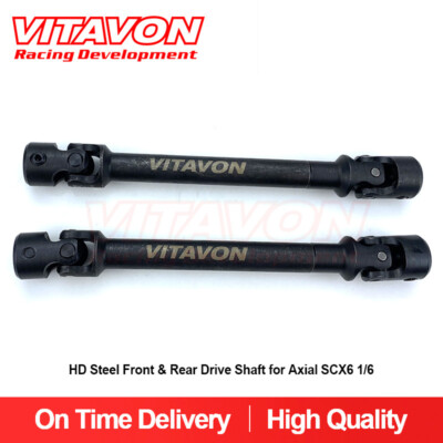 VITAVON SCX 6 HD Steel Front & Rear Drive Shaft for Axial SCX6  1/6