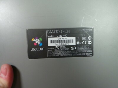 WACOM Bamboo Fun CTE-450 Drawing Tablet Only No Stylus/Mouse