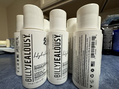 20 BILLY JEALOUSY for Men Hydroplane Super-Slick Shave Cream TRAVEL 2 fl oz each