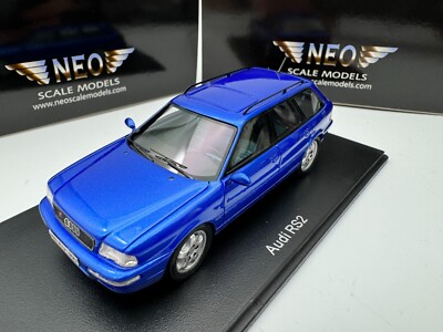 Neo 1/43 Scale Resin car model Audi RS2 Avant Blue
