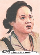 2020 Topps Women Of Star Wars Rose Tico Sketch Card By Dan Tearle - Kelly Marie