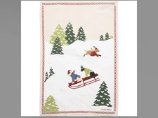 Chandler 4 Corners TOWEL Daring Dogs WINTER 18x26 COTTON Kitchen HAND Tea