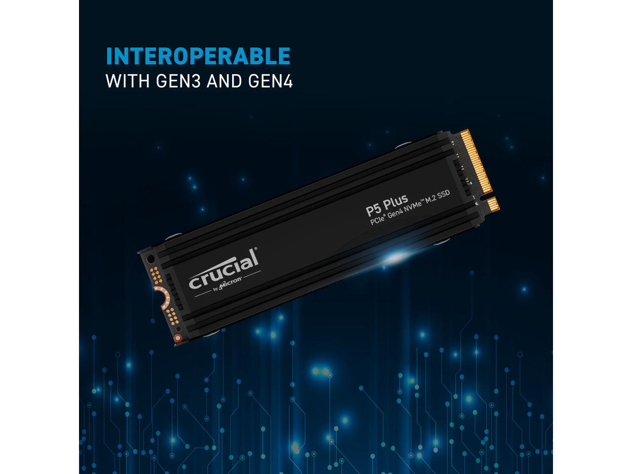 Crucial P5 Plus Heatsink 1TB 2TB M.2 2280 PCIExpress 4.0 NVMe 3D