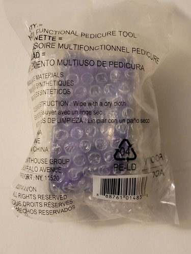 Avon Foot Works Pedicure tool purple New sealed ALL-IN-1 pumice file A3 - Picture 5 of 5