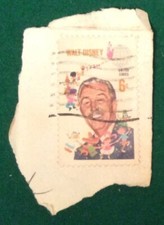 Vintage US Postage Stamp - # 1355 - 1968 6c Walt Disney (Used Single Stamp)